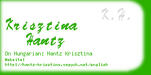 krisztina hantz business card